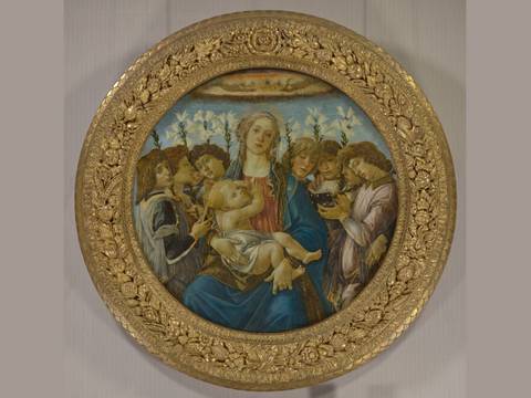 Sandro Botticelli, Maria mit dem Kind und singenden Engeln (Raczyński Tondo), um 1478