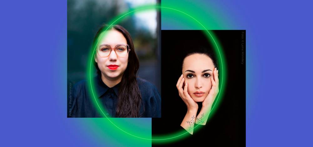 Ronya Othmann und Ela Pour – Key Visual von Krieg erzählen: Lesung mit Ronya Othmann und Ela Pour