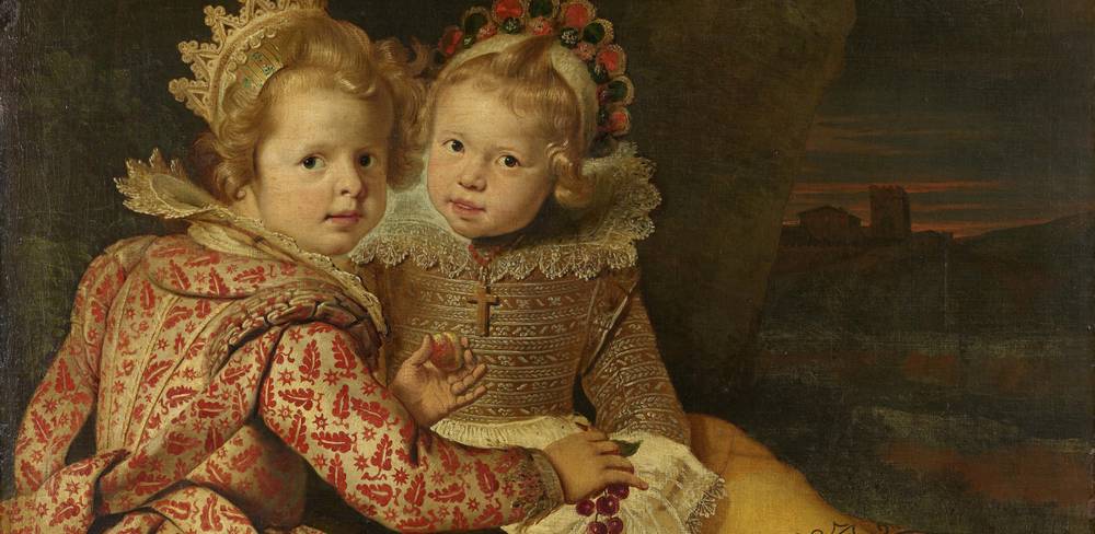 Cornelis de Vos, Magdalena und Jan Baptist de Vos, die Kinder des Malers (Detail), 1621/22