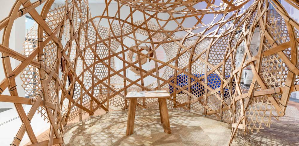 Blick in den Ausstellungsaufbau