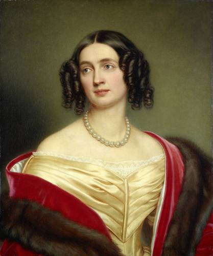 Joseph Karl Stieler: Königin Elisabeth von Preußen, 1843 – Porträt der Königin Elisabeth von Preußen von Joseph Karl Stieler, 1843