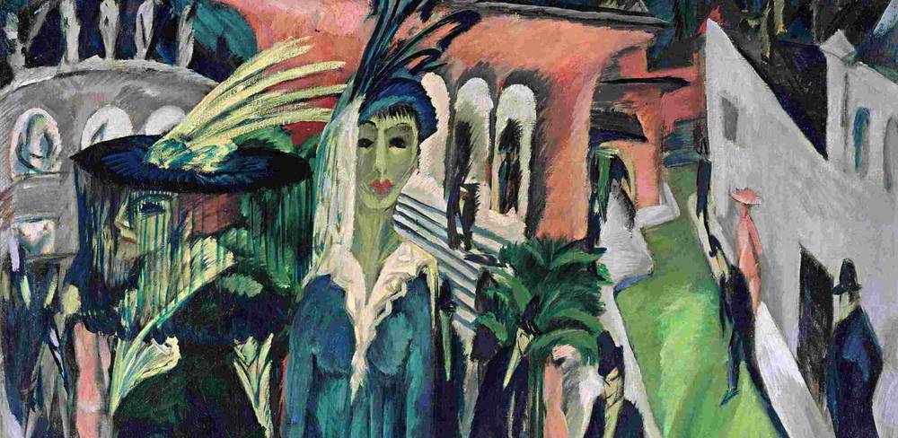 Ernst Ludwig Kirchner, Potsdamer Platz, 1914, Detail