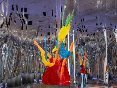  – Anne Duk Hee Jordan, Fiona, 2023. Resin, carpet. Installation view, I will always weather with you, The Bass, Miami Beach; Photo: Zaire Aranguren