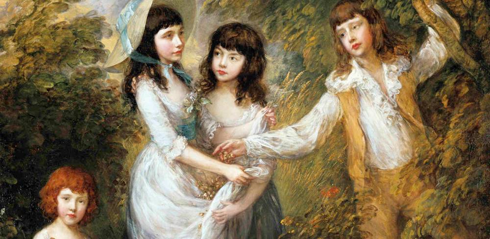 Thomas Gainsborough, Die Marsham-Kinder, Detail, 1787