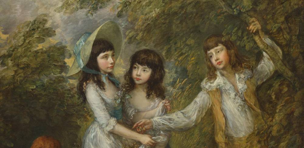 Thomas Gainsborough, Die Marsham-Kinder (Detail), 1787