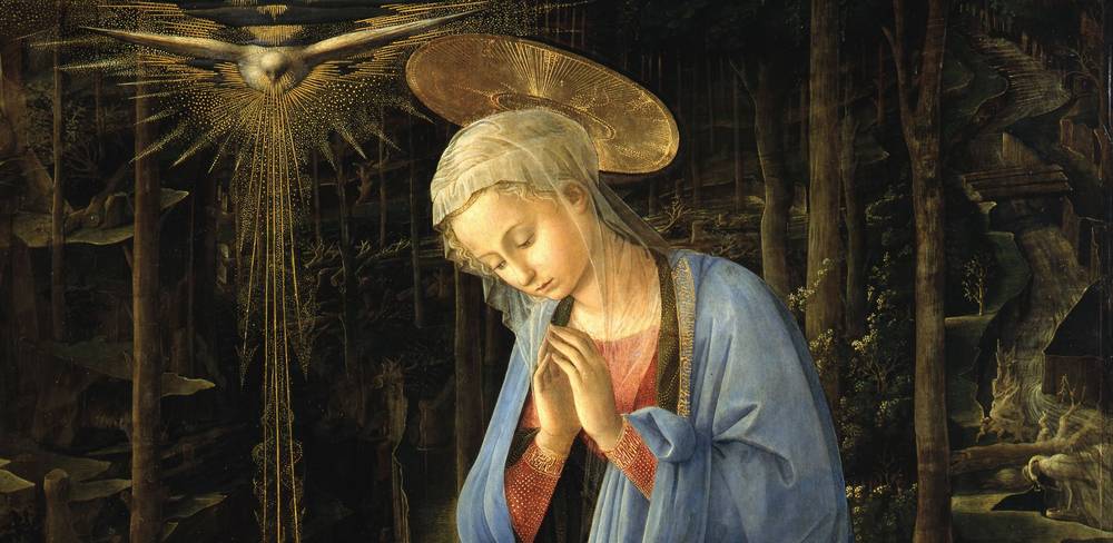 Fra Filippo Lippi: Die Anbetung im Walde (Detail), 1459