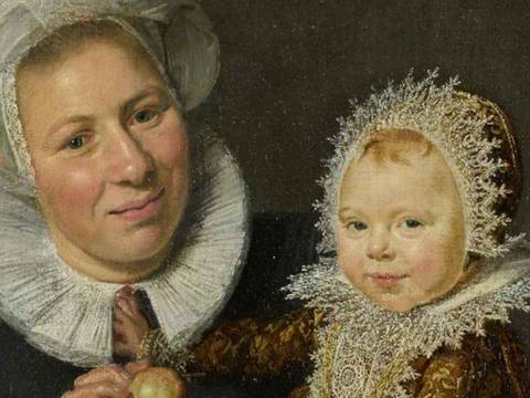 Frans Hals, Catharina Hooft mit ihrer Amme, Detail, um 1619/20