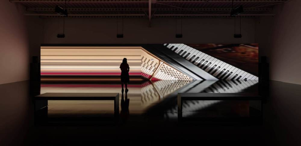 Ryuichi Sakamoto | seeing sound, hearing time, Ausstellungsansicht, Hamburger Bahnhof – Nationalgalerie der Gegenwart, 11.9.2026 – 20.6.2027, async-immersion, 2023, Ryuichi Sakamoto + Shiro Takatani