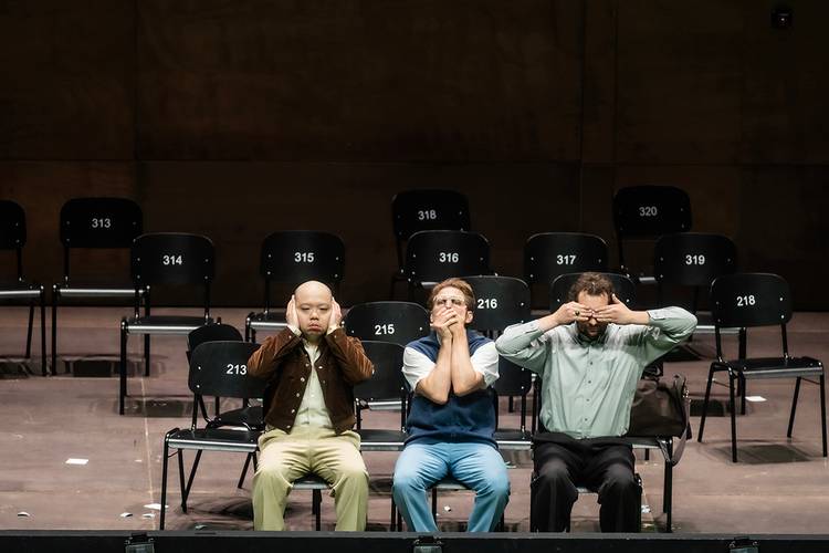 Turandot – Ya-Chung Huang als Pong, Gideon Poppe als Pang, Joel Allison als Ping