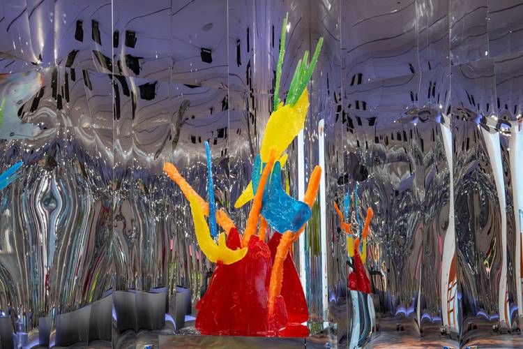 Anne Duk Hee Jordan, Fiona, 2023. Resin, carpet. Installation view, I will always weather with you, The Bass, Miami Beach; Photo: Zaire Aranguren