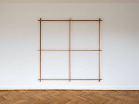 Ausstellungsansicht, Matt Browning: A Screen of Trees, Mies van der Rohe Haus.