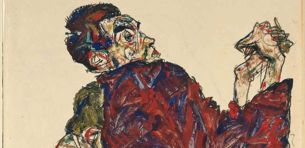 Egon Schiele (Tulln an der Donau 1890 – 1918 Wien), Die Wahrheit wurde enthüllt, Detail, 1913