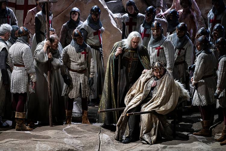 Parsifal – u. a. Noel Bouley als Amfortas, Andrew Harris als Titurel Bettina Stöß