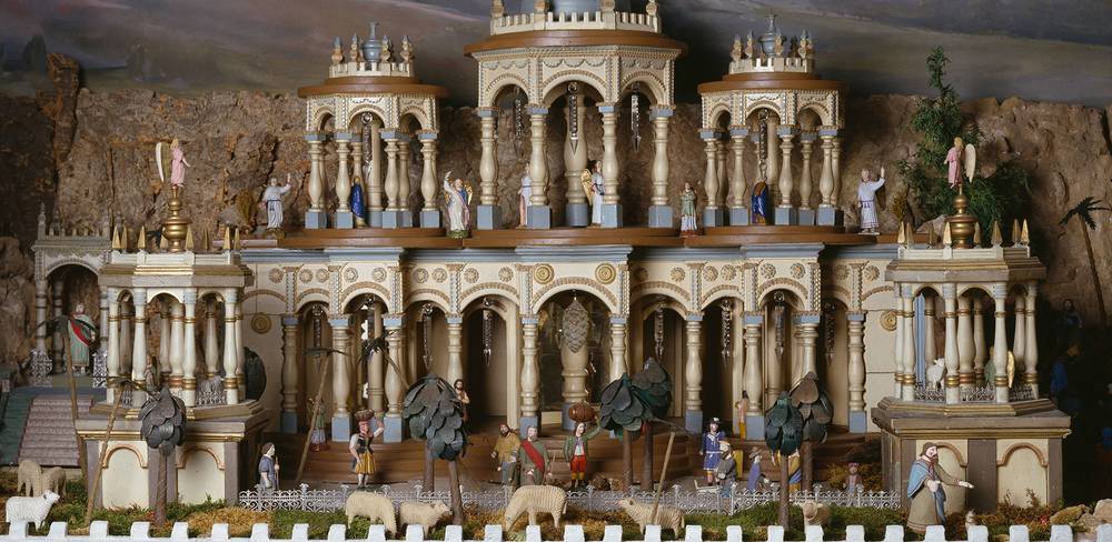 Mechanischer Weihnachtsberg aus dem Erzgebirge