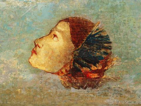 Odilon Redon: Hommage à Goya, um 1895, Staatliche Museen zu Berlin, Nationalgalerie CC NC-BY-SA