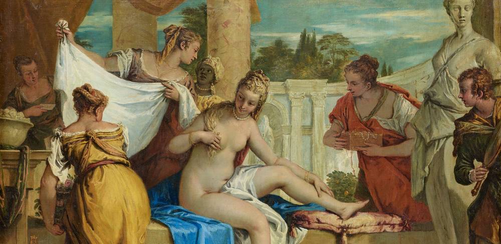 Sebastiano Ricci, Bathseba im Bade (Detail), um 1725