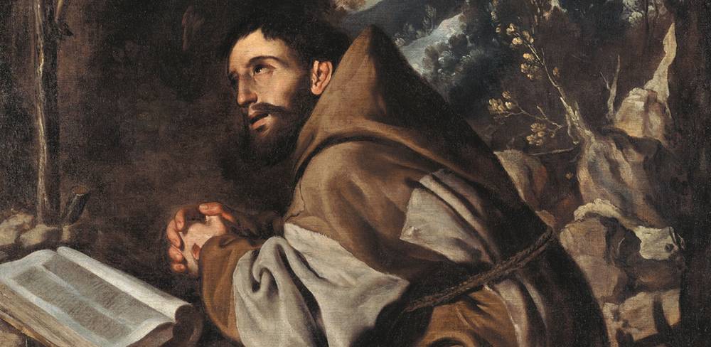 Antonio del Castillo y Saavedra, Der Heilige Franziskus betend (Detail), ca. 1655/60