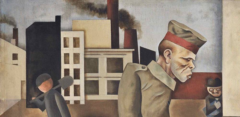 George Grosz, Grauer Tag, 1921, Detail