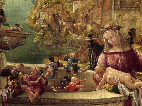 Albrecht Altdorfer, Ruhe auf der Flucht nach Ägypten (Detail), 1510