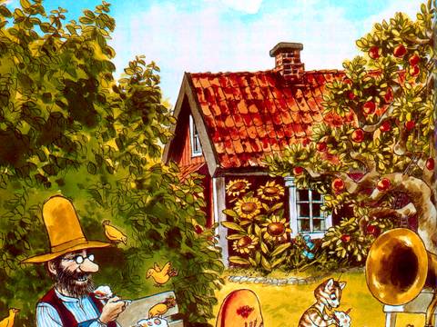 Noch ist Ruhe bei Pettersson und Findus – Grafik "Noch ist Ruhe bei Pettersson und Findus"