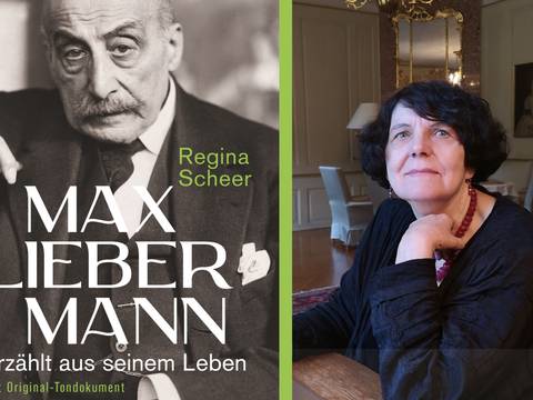 Buchcover: Max Liebermann erzählt aus seinem Leben, Porträt: Regina Scheer (c) Kathrin Burghardt