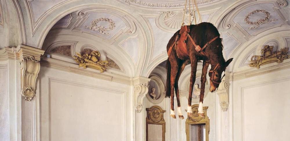 Maurizio Cattelan, Novecento, Detail, 1997, Castello di Rivoli, Torino