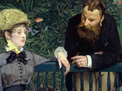 Edouard Manet, Im Wintergarten, Detail, 1878/79