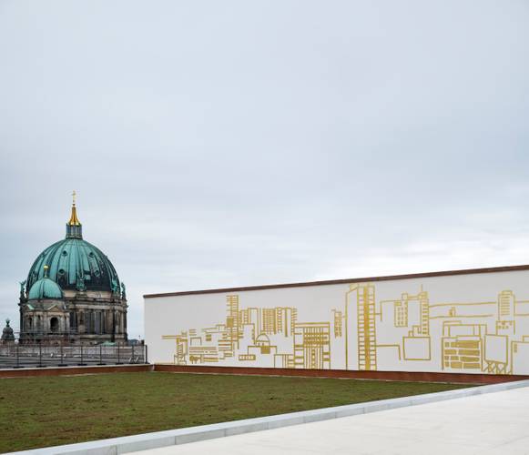 "Insurgentes Sur", Kunst am Bau, Dachterrasse Humboldt Forum – "Insurgentes Sur", Kunst am Bau, Dachterrasse Humboldt Forum