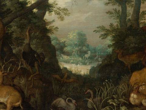 Roelant Savery, Paradies, Detail, 1618/28, Odessa Museum für westliche und östliche Kunst