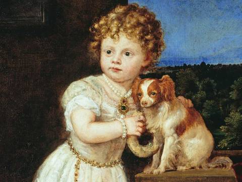 Tizian. Clarissa Strozzi im Alter von zwei Jahren (Detail). 1542