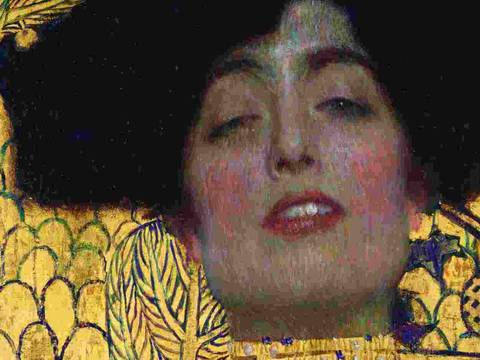 Gustav Klimt, Judith, Detail, 1901, Öl auf Leinwand