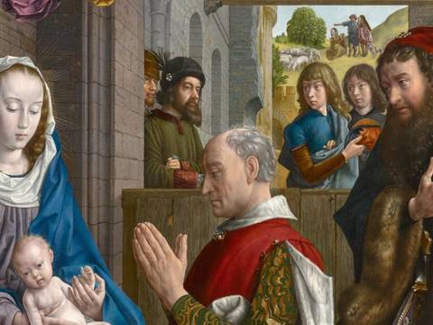 Hugo van der Goes, Monforte-Altar (Detail), um 1470/75