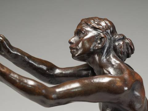 Camille Claudel, L’Implorante (petit modèle), Detail, Entwurf 1898 (Guss um 1905?), Bronze, Alte Nationalgalerie