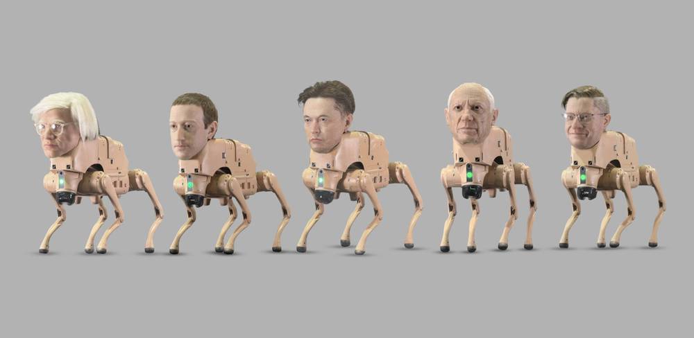 Beeple, Regular Animals, 2025, Roboter, Computer, Drucker, Silikon, Steuerungselektronik