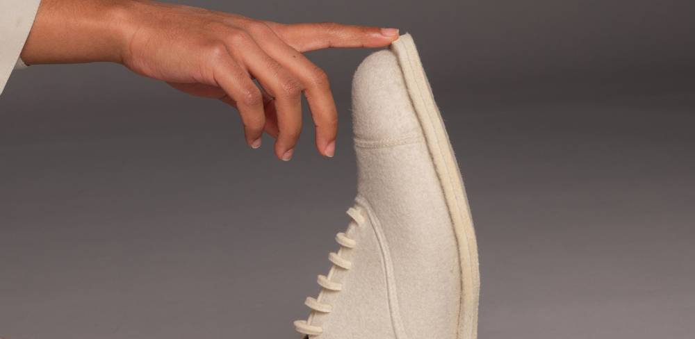 Philipp Remus, Hochschule Pforzheim, Felt the future - walking with wool, Detail, Preisträger 2025 in der Kategorie Nachwuchs