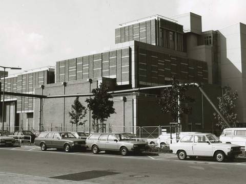Bau des Kunstgewerbemuseums, ca. 1985
