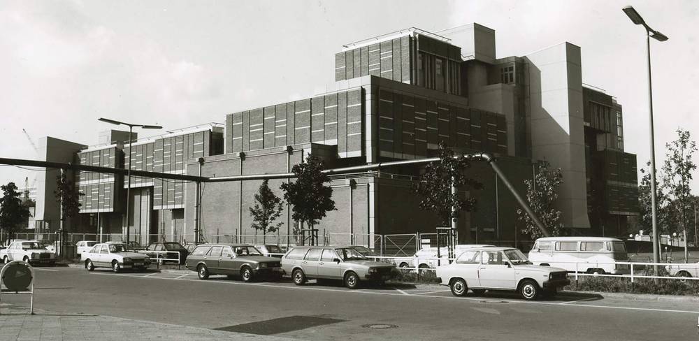 Bau des Kunstgewerbemuseums, ca. 1985