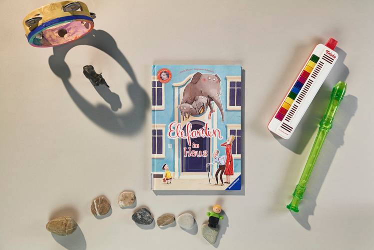 Cover zum Bilderbuch "Elefanten im Haus" mit Text von Stephanie Schneider und Illustrationen von Astrid Henn – Cover zum Bilderbuch "Elefanten im Haus" mit Text von Stephanie Schneider und Illustrationen von Astrid Henn