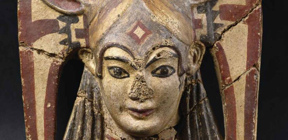 Juno Sospita als Dachschmuck, etruskisch, Detail, 500-480 v. Chr.