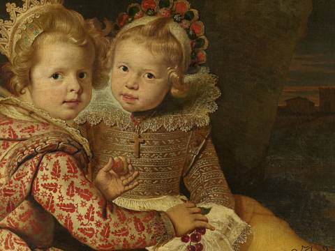 Cornelis de Vos, Magdalena und Jan Baptist de Vos, die Kinder des Malers (Detail), 1621/22