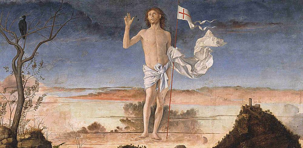 Giovanni Bellini, Die Auferstehung Christi, Detail, 1475–1479