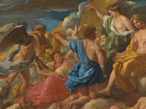 Nicolas Poussin, Helios und Phaëton mit Saturnus und den vier Jahreszeiten (Detail), 1629/1630