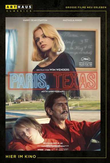 Filmplakat Paris, Texas