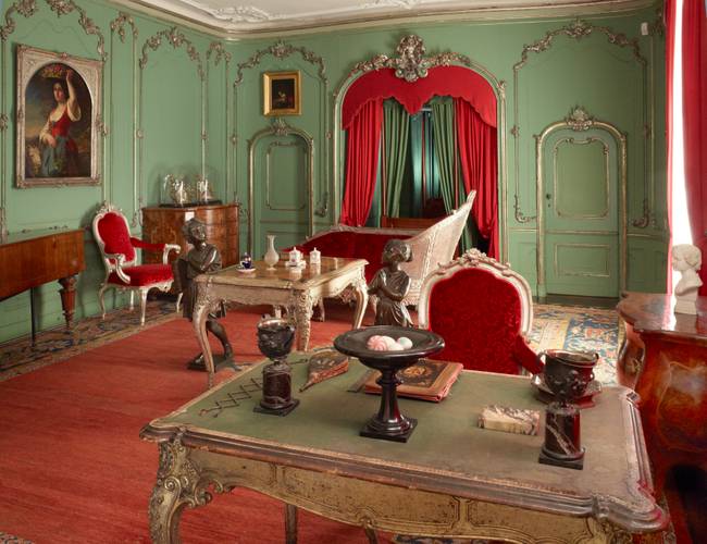 Damenflügel Schloss Sanssouci, Grünes Zimmer – Damenflügel Schloss Sanssouci, Grünes Zimmer
