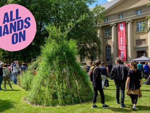 Weidenbauprojekt im Garten des Museums Europäischer Kulturen