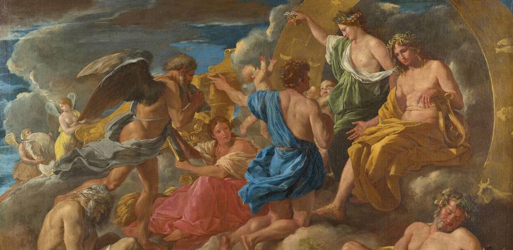 Nicolas Poussin, Helios und Phaëton mit Saturnus und den vier Jahreszeiten (Detail), 1629/1630