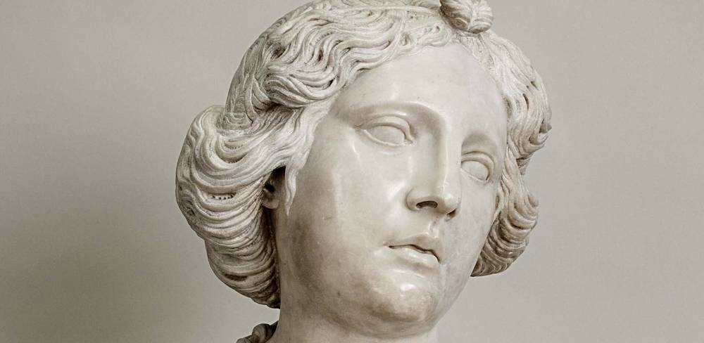 Simone di Nicolò Bianco (1490-1548), Kaiserin Faustina die Ältere, Detail, um 1520, Marmor