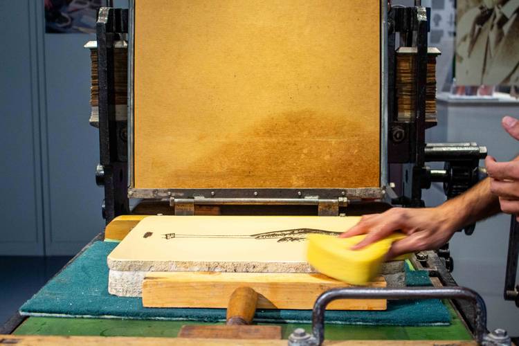 Litho-Schauvorführung