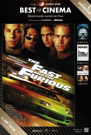 Filmplakat The Fast and the Furious