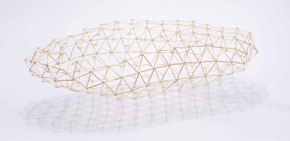 Flechtwerk „Kumo“ der Flechtwerkgestalterin Megumi Higuchi, Oberursel, 2020